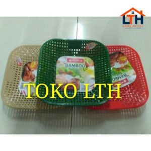 PIRING BAMBU PLASTIK LION STAR BAMBOO PLATE T45  PIRING SEGI ROTAN ANYAM PLASTIK T 45