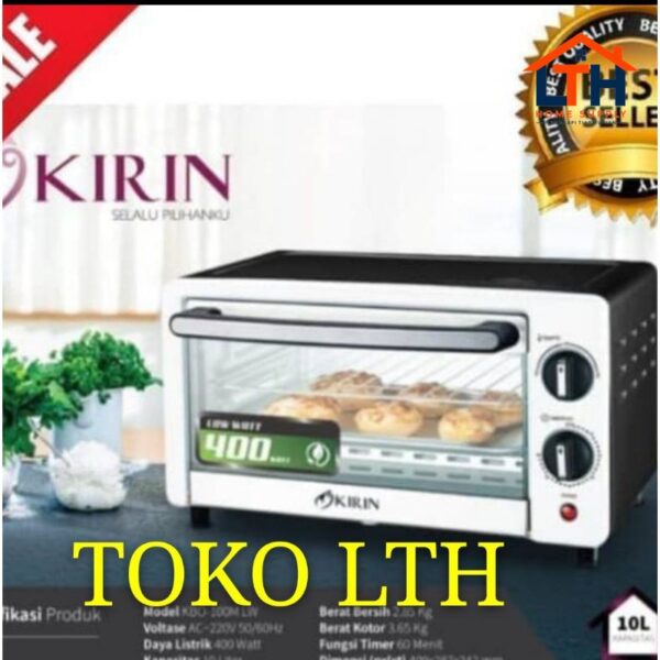 OVEN LISTRIK KIRIN 10 LITER KBO 100 M LW 10L KBO100M