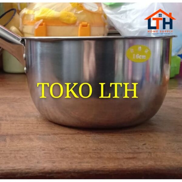 GAYUNG STAINLESS / PANCI SUSU STAINLESS ukuran 16 cm