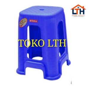 4-131-1.jpg KURSI PLASTIK / BANGKU BASO SEGI / SATIN HIGH STOOL-LION STAR G24