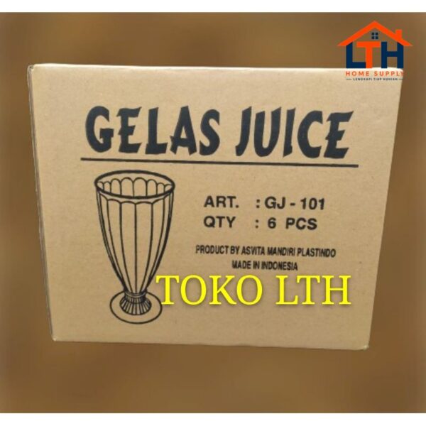 4-135-1.jpg PER 3 PCS GELAS JUS TEH SIRUP KAKI PLASTIK AKRILIK ACRYLIC GJ101 ASVITA GJ 101