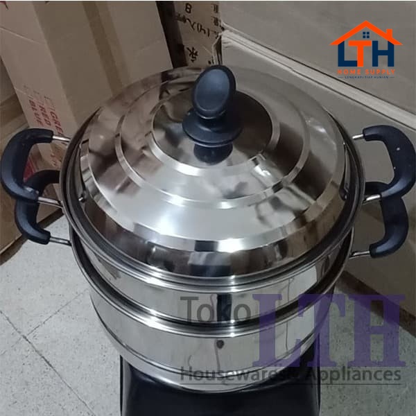 4-175-1.jpg KALAKAT STAINLESS SUSUN 32 CM / PANCI KUKUS SARANG / STEAMER