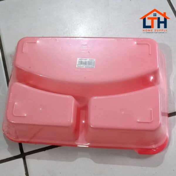 4-190-1.jpg LUNCH BOX SEKAT 3 MIRANDA HOMMY / KOTAK MAKANAN / BOX CATERING