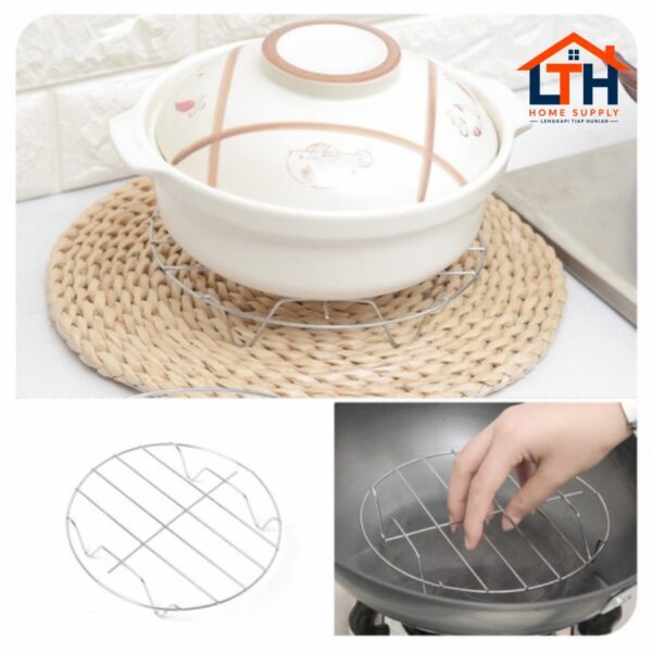 TATAKAN ALAS PANAS PANCI PIRING KUKUSAN STEAMER KAWAT STAINLESS