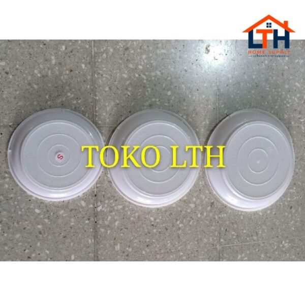 TATAKAN POT BUNGA 20 CM PUTIH / ALAS POT TANAMAN 20 CM PUTIH PLASTIK