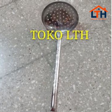 SEROK LUBANG STAINLESS 16 cm / SARINGAN GORENGAN / SEROKAN MINYAK