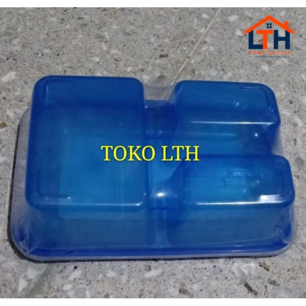 4-241-1.jpg KOTAK MAKANAN AVARO 7551 GREEN LEAF / LUNCH BOX SEKAT 3 / OMPRENG