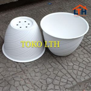 Pot Tawon Madu Tulip 40 - Putih