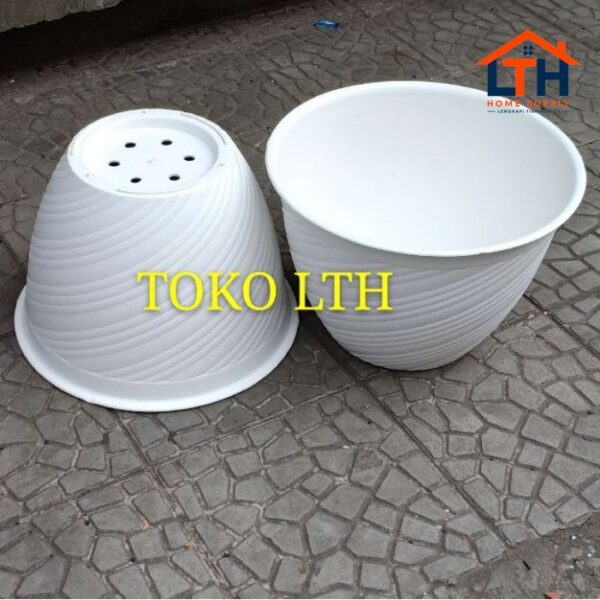 Pot Tawon Madu Tulip 40 - Putih