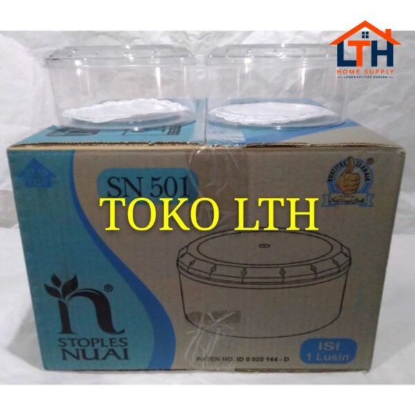PER 12 PCS TOPLES KUE KERING NUAI SN 501 BULAT POLOS SETENGAH 1/2 KG SN501 BIRU