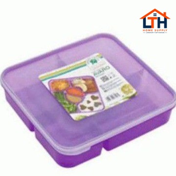 KOTAK MAKANAN AVARO 7557 LUNCH BOX SEKAT 6 OMPRENG MISTING
