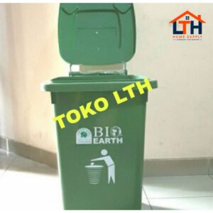 TEMPAT SAMPAH RODA BIO 58 LITER 2134 GREEN LEAF TONG KOTAK SAMPAH DUSTBIN 58 LTR