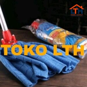 PEL GAGANG MICROFIBER NAGATA 5830 NGT KAIN LAP BIRU GAGANG ALAT PEL MAGIC MOP