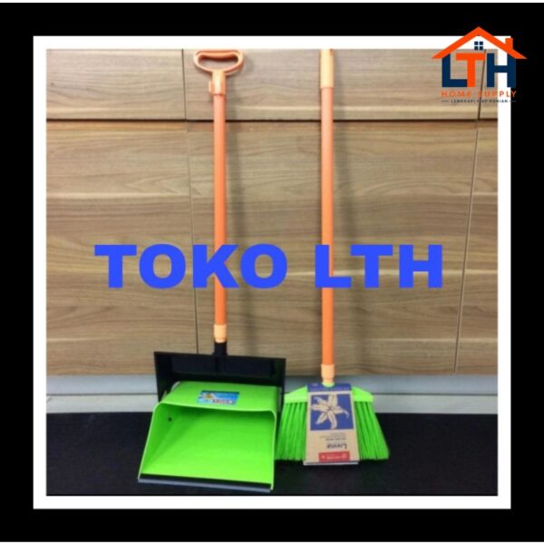 SAPU PENGKI SET VIVIAN 130 DUSTPAN SET DP16 LION STAR SEROKAN SAMPAH DP 16