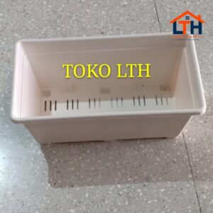 4-330-1.jpg POT BUNGA SEGI PANJANG PUTIH (M) PLASTIK / POT TANAMAN PERSEGI PANJANG