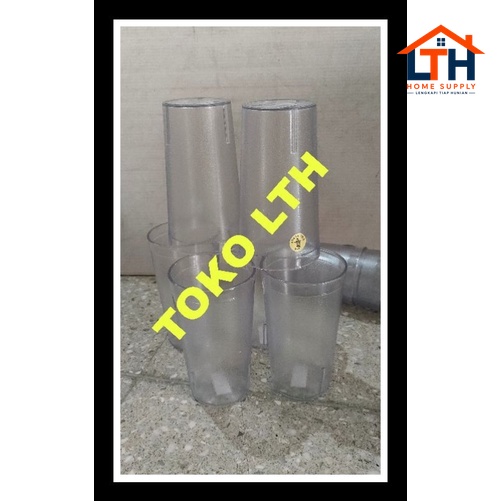 4-357-1.jpg GELAS PLASTIK AKRILIK MIKA 350 ML OWL PLAST GLASS ACRYLIC FOOD COURT CANGKIR TEH