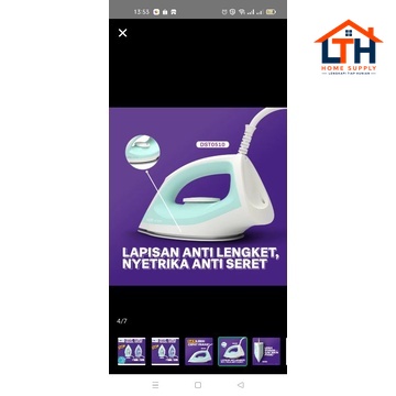 SETRIKA PHILIPS DST0510 DRY IRON DST 0510 GARANSI RESMI