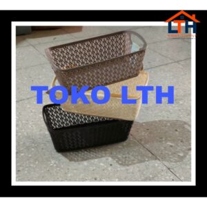 4-364-1.jpg KERANJANG SERBAGUNA STARLIT 3305 GREEN LEAF KOTAK PARCEL PLASTIK