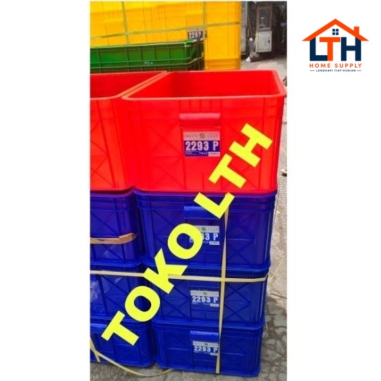 4-370-1.jpg CONTAINER BOX INDUSTRI 2293 P GREEN LEAF KOTAK BOX WADAH SERBAGUNA 2293P