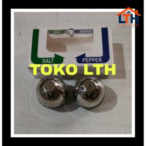4-388-1.jpg 2 PCS TANICA SALT AND PEPPER SHAKER TEMPAT BUMBU GARAM MERICA LADA STAINLESS