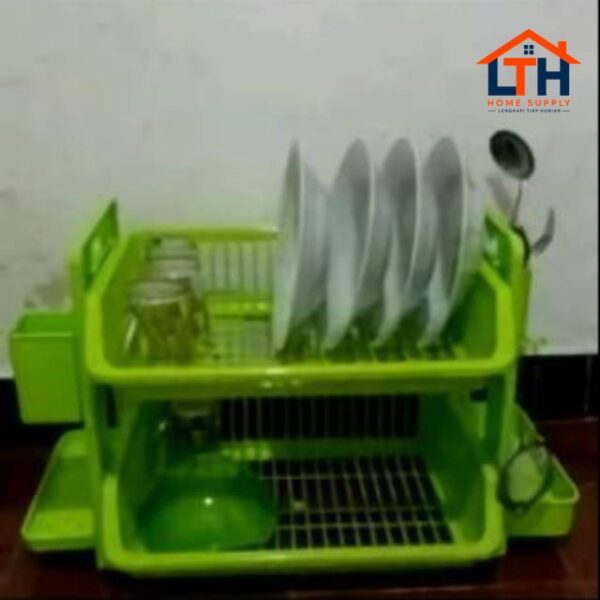 4-39-1.jpg RAK PIRING PLASTIK SUSUN 2-MULTI KITCHEN RACK, MASPION B-R030