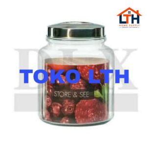 4-394-1.jpg TOPLES KACA KERUPUK MANISE 7 SEAL 5.5 LTR DLX GLASS JAR CANISTER POLOS