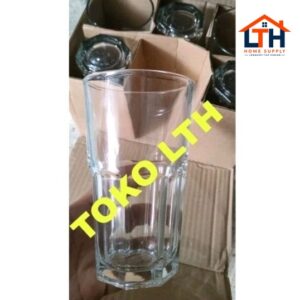 4-399-1.jpg 6 PCS GELAS CAFE JUS KOPI TEH RESTO 350 ML T 1376 GLASS MINUM BELING KACA T1376