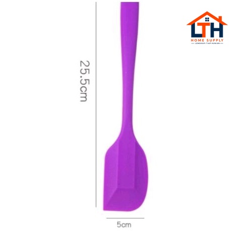 4-404-1.jpg SPATULA SILIKON SUTIL SENDOK KUE ROTI BAKING ADONAN SCRAPER SILICONE FOOD GRADE BESAR