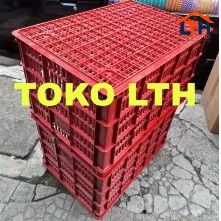 4-406-1.jpg CONTAINER KERANJANG INDUSTRI BOX WADAH SERBAGUNA WARNA KRAT LUBANG