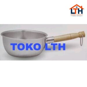 PANCI SUSU MIE GAGANG KAYU MASPION JAWA YUKIHIRA POLOS ALUMINIUM MILK SAUCEPAN