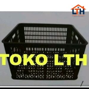 4-440-1.jpg CONTAINER KERANJANG INDUSTRI BOX WADAH SERBAGUNA KRAT LUBANG HITAM