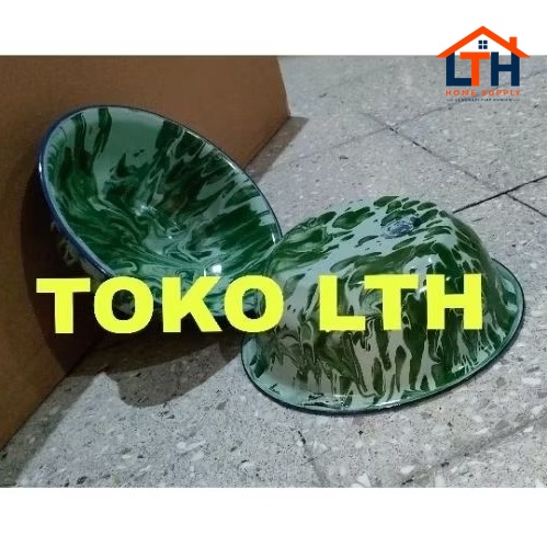 4-445-1.jpg BASKOM MANGKOK 22 24 CM LURIK BLURIK BLIRIK WASKOM MANGKUK PANCI ENAMEL SENG JADUL