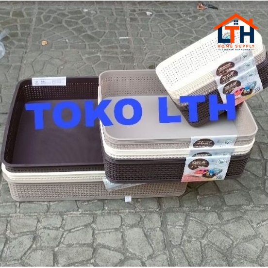 4-460-1.jpg 762 KERANJANG BOX KOTAK WADAH LACI ORGANIZER 762 WILLOW GREEN LEAF MULTIFUNGSI