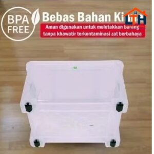 4-463-1.jpg ATLAS CB100 CONTAINER BOX RODA TRANSPARAN 100 LTR SHINPO CB 100 SIP102 BENING KOTAK WADAH PENYIMPANAN CB100 SIP 102