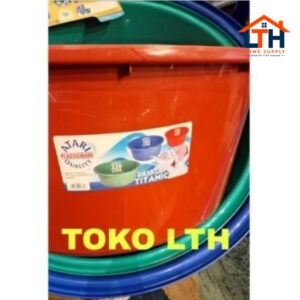 4-466-1.jpg TITANIC 9830 BASKOM BAK JOLANG BASIN EMBER BESAR JUMBO 130 LTR ATARI GREEN LEAF