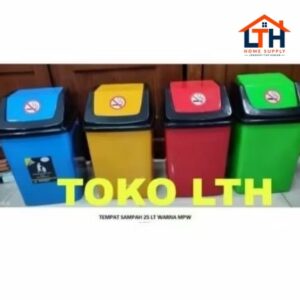 Tempat Sampah Tutup Goyang Warna 25L - Mpw