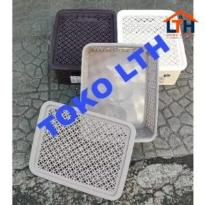 4-482-1.jpg SOFIA 3311 KERANJANG BOX KOTAK WADAH TUTUP SERBAGUNA PARCEL GREEN LEAF MEDIUM