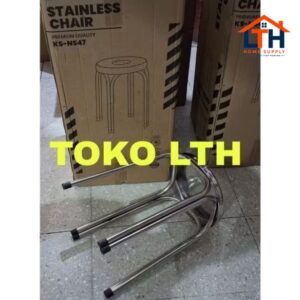 4-484-1.jpg BANGKU BASO KURSI TINGGI BULAT STAINLESS STEEL CHAIR STOOL
