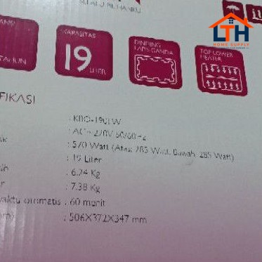 4-64-1.jpg Oven Listrik Kirin 19 Ltr - KBO190 LW