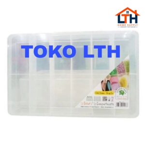 4-69-1.jpg KOTAK PERKAKAS REIKO 1417 SEKAT 12 GREEN LEAF / KOTAK SERBAGUNA / BOX