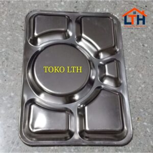 FOOD TRAY STAINLESS / NAMPAN SEKAT / KOTAK MAKAN / TEMPAT MAKAN