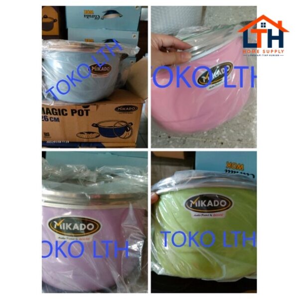 5-116-1.jpg PANCI DANDANG LANGSENG KUKUS STEAMER 24 26 CM TUTUP KACA ALUMUNIUM MASPION MAGIC POT ALCOR