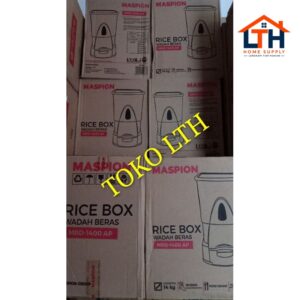 5-144-1.jpg RICE BOX 14 KG PLASTIK MASPION MRD 1400 AP / WADAH TEMPAT BERAS
