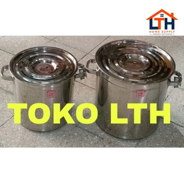 Dandang Panci Stockpot Stainless 30 - 35 - 40 - 45