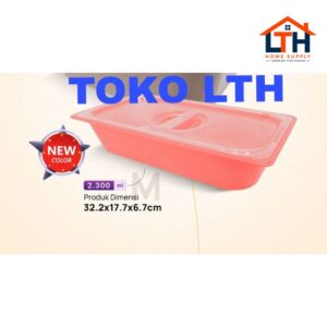 WADAH SAJI SEGI TUTUP PLASTIK MAGENTA M HOMMY 1116 SEALWARE 2300 ML FOOD PAN GASTRONOM