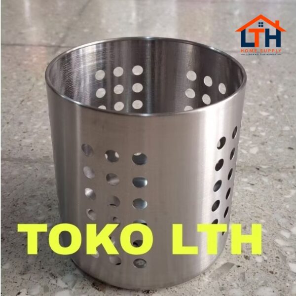 TEMPAT SENDOK GARPU SUMPIT SEDOTAN STAINLESS BULAT RESTO CAFE KECIL BESAR