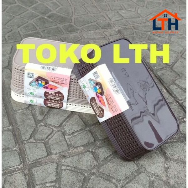 761 KERANJANG BOX KOTAK WADAH LACI ORGANIZER 761 WILLOW GREEN LEAF MULTIFUNGSI