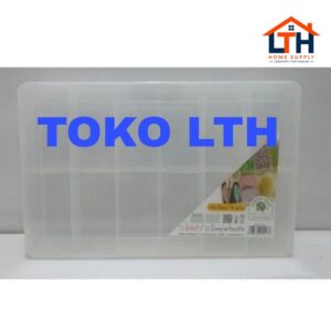 5-30-1.jpg KOTAK PERKAKAS REIKO 1417 SEKAT 12 GREEN LEAF / KOTAK SERBAGUNA / BOX