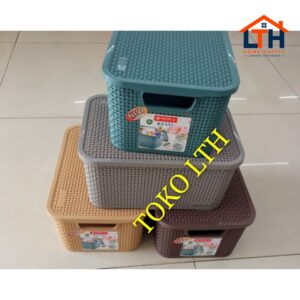 5-70-1.jpg REVO STORAGE 10 LITER CA13 KOTAK BOX WADAH PENYIMPANAN SERBAGUNA TUTUP CA 13 LION STAR / CONTAINER BOX / KERANJANG TUTUP