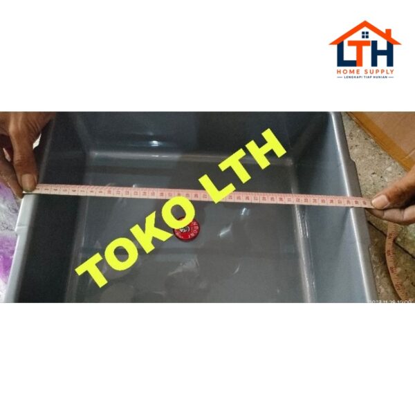 BAK ABU SILVER / BASKOM SEGI PLASTIK / BAK PASIR HIDROPONIK KOTORAN KUCING